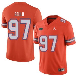 Men's Florida Gators #97 Jon Gould NCAA Jordan Brand Orange Authentic Stitched College Football Jersey IOJ7562II